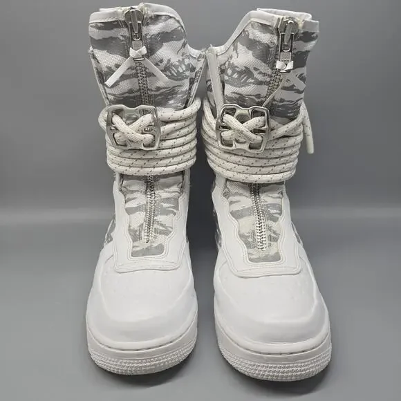 NIKE AA1130-100 SF Air Force 1 High Winter Camo Size 8.5 Women's 6.5 Men's